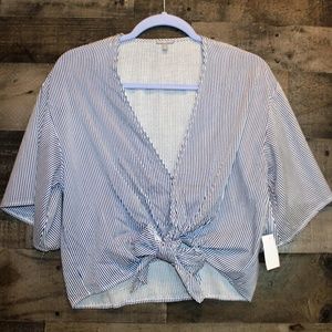 Charlotte Russe Striped Crop Top NWT